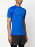 logo-print high-neck T-shirt